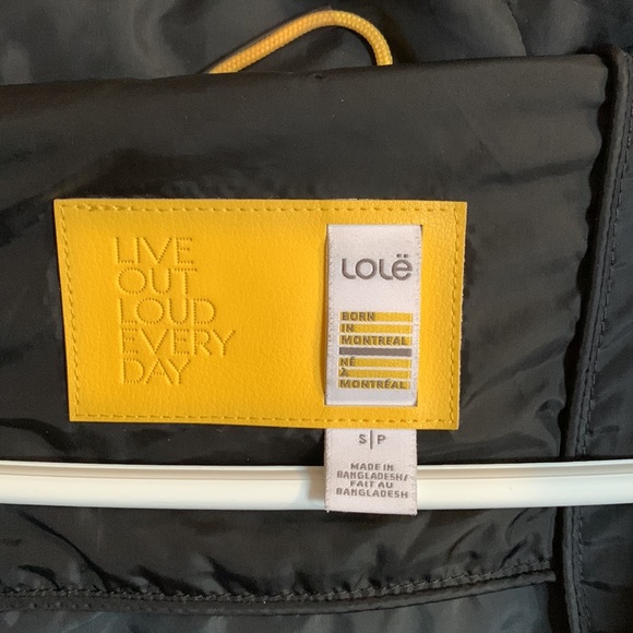 Lole duck down & feather black puffer w/ 3 zip pockets & hand warmers size S 🪶 - Picture 4 of 10